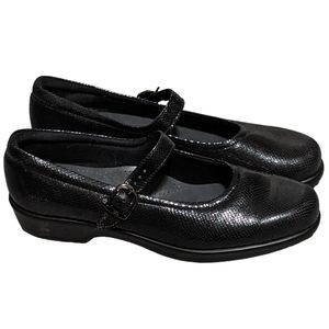 SAS Black Mary Jane Flats